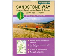 KNYGA Bookshop Sandstone Way Cycle Route Map - Northumberland