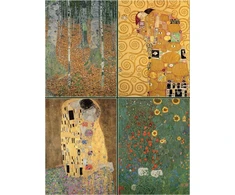KNYGA Bookshop Set of Four Magnetic Notepads: KLIMT