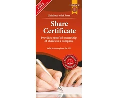 KNYGA Bookshop Share Certificate
