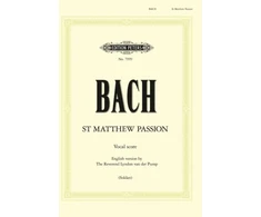 KNYGA Bookshop St. Matthew Passion BWV 244 (Vocal Score English Version)