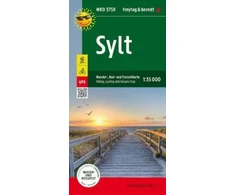 KNYGA Bookshop Sylt, Walking Cycling &amp; Leisure Map 1:35.000
