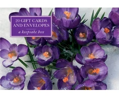 KNYGA Bookshop Tin Box of 20 Gift Cards and Envelopes: Crocus