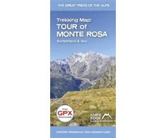 KNYGA Bookshop Tour of Monte Rosa Trekking Map