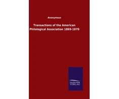 KNYGA Bookshop Transactions of the American Philological Association 1869-1870