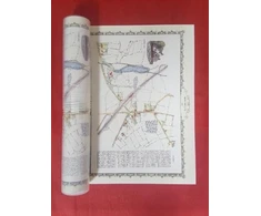 KNYGA Bookshop Walmley Village 1882 - Old Map Supplied Rolled in a Clear Two Part Screw Presentation Tube - Print Size 45cm x 32cm