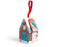 KNYGA Bookshop Winter Sledding 130 piece Puzzle Ornament