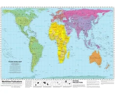 KNYGA Bookshop World View Peters Projection Map