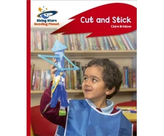 KNYGA Clare Bristow Reading Planet - Cut and Stick - Raudona C: Rocket Phonics