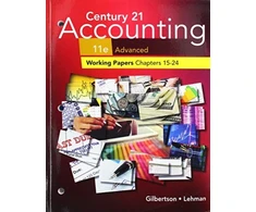 KNYGA Claudia Bienias Gilbertson Print Student Working Papers (Chapters 15-24) for Century 21 Accounting: Advanced, 11th