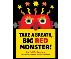 KNYGA Ed Emberley Take a Breath, Big Raudona Monster!