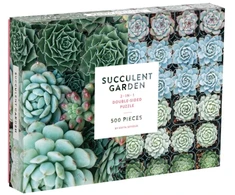 Dėlionė Galison Succulent Garden 2-Sided 500 Piece Puzzle