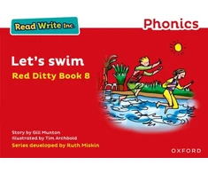 KNYGA Gill Munton Read Write Inc. Phonics: Let's Swim (Raudona Ditty Book 8)