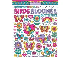 KNYGA Jess Volinski Notebook Doodles Birds, Blooms and Butterflies