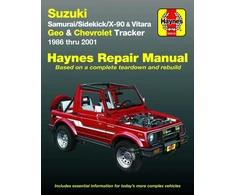 KNYGA John Haynes Suzuki Samurai (86-95), Sidekick (89-98), X-90 (96-98) &amp; Vitara (99-01), Geo Tracker (86-97) &amp; Chevrolet Tracker (98-01) Haynes Repair Manual (USA)