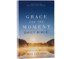 KNYGA Max Lucado NKJV, Grace for the Moment Daily Bible, Softcover, Comfort Print