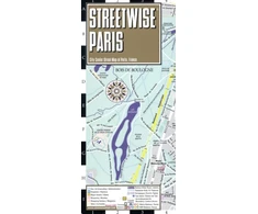 KNYGA Michelin Streetwise Paris Map - Laminated City Center Street Map of Paris, France