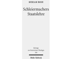 KNYGA Miriam Rose Schleiermachers Staatslehre