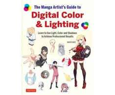 KNYGA Naoto Date Manga Artist's Guide to Digital Color &amp; Lighting, Learn to Use Light, Color and Shadows to Achieve Professional Results