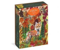 KNYGA Nathalie Lete: Fall Foxes 1,000-Piece Puzzle
