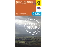 KNYGA Ordnance Survey North Pennines - Teesdale &amp; Weardale