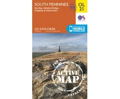 KNYGA Ordnance Survey South Pennines, Burnley, Hebden Bridge, Keighley &amp; Todmorden