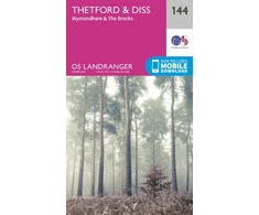 KNYGA Ordnance Survey Thetford &amp; Diss, Breckland &amp; Wymondham