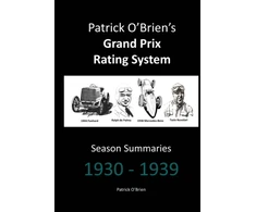 KNYGA Patrick O'brien's Grand Prix Rating System: Season Summaries 1930-1939