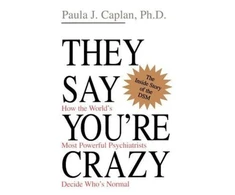 KNYGA Paula J Caplan They Say You're Crazy
