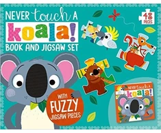 KNYGA Rosie Greening Never Touch a Koala Book and Touch and Feel Jigsaw Boxset