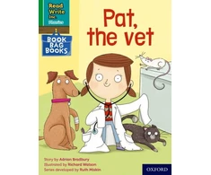 KNYGA Ruth Miskin Read Write Inc. Phonics: Pat, the vet (Žalias Set 1 Book Bag Book 2)