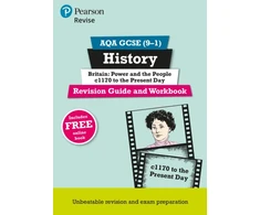 KNYGA Sally Clifford Pearson REVISE AQA GCSE History Britain: Power and the people: c1170 to the present day Revision Guide and Workbook incl. online revision and quizzes - for 2025 and 2026 exams