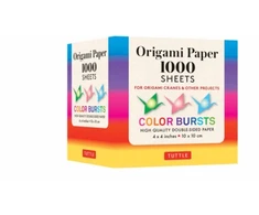 KNYGA Tuttle Tuttle Publishing Origami Paper Color Bursts 1,000 sheets 4" (10 cm)