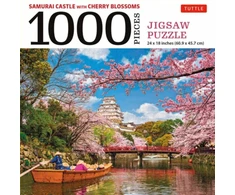 KNYGA Tuttle Tuttle Publishing Samurai Castle with Cherry Blossoms 1000 Piece Jigsaw Puzzle
