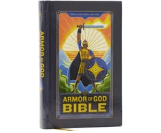 KNYGA Zondervan NKJV Armor of God Bible, Hardcover (Children’s Bible, Raudona Letter, Comfort Print, Holy Bible): New King James Version