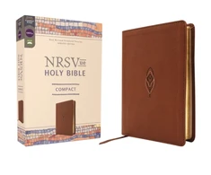 KNYGA Zondervan NRSVue, Holy Bible, Compact, Leathersoft, Brown, Comfort Print