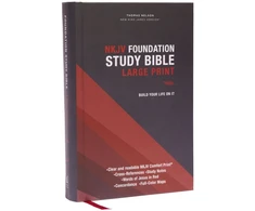 KNYGA Zondervan Publishing NKJV, Foundation Study Bible, Large Print, Hardcover, Raudona Letter, Thumb Indexed, Comfort Print