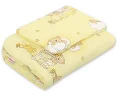 Bobono Patalynės komplektas kūdikiui Teddy meškučiai, kreminis