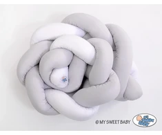 My Sweet Baby Pintas lovytės bamperis – balta/pilka