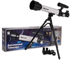 Vaikiškas astronominis teleskopas su stovu lęšiais
