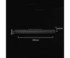 Bėginis šviestuvas V-TAC 15W 4000K juodas 33 cm
