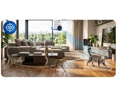 Berdsen BD-942 IP pasukama 3MP elektroninė vaiko stebėjimo kamera, balta