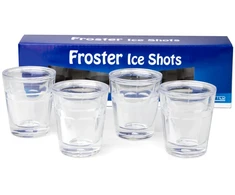 Froster Dvigubų sienelių šalto alkoholio taurelės su užpildymu, 50 ml, vyrams, patvarios