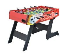 Futbolo stalas sulankstomas raudonas 121x60 cm