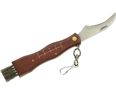 Ikonka Praktiškas grybų rinkimo peilis su šepetėliu, 21 cm