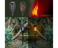 Ikonka Saulės sodo žibintuvėliai 12LED 4vnt.