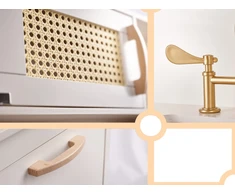 Ikonka Vaikiška retro MDF medinė virtuvė su BOHO aksesuarais
