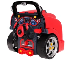 Interaktyvus žaislas jaunam mechanikui raudonas