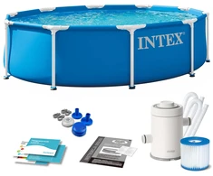INTEX 28202ND lauko baseinas su rėmu 305 x 76 cm 9in1