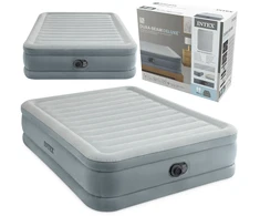 INTEX 64824ND pripučiamas čiužinys 203x152x46 cm su integruota elektrine pompa
