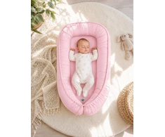 Kūdikių lizdas dvipusis My Sweet Baby Premium Cocoon - rožinis
